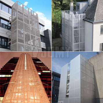 Stairs with paneling Stairs with different types of security and decorative paneling.